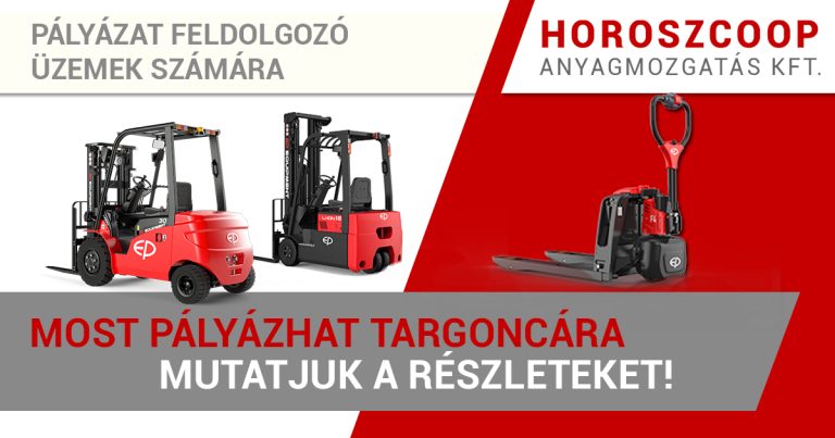 pályázat targonca